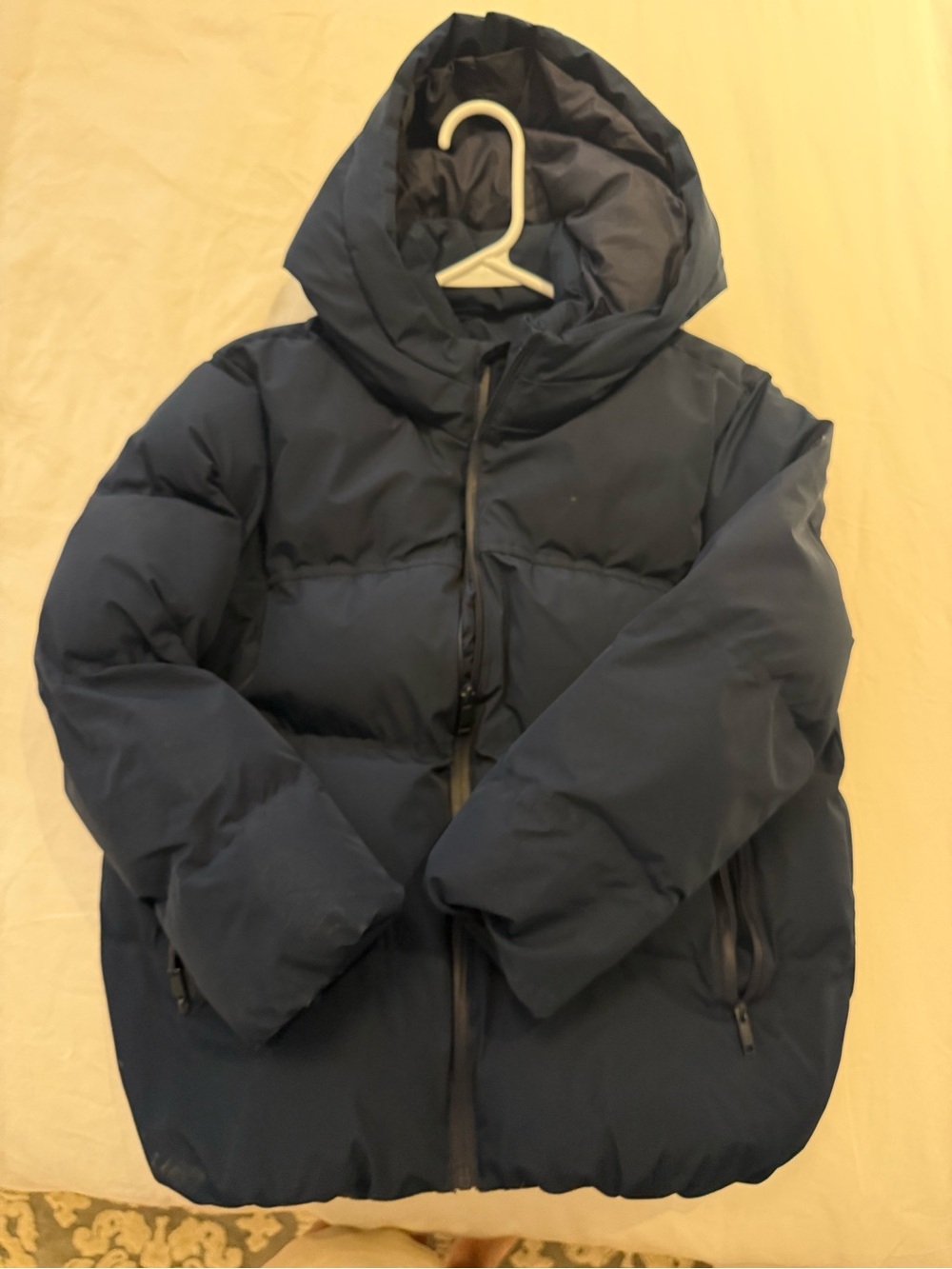 Zara Kids Navy Hooded Puffer Jacket
